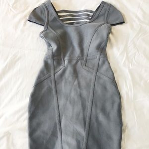 Gray Dress with Strappy Back